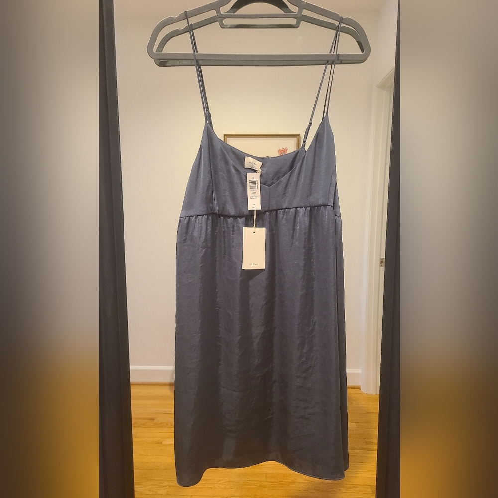 Aritzia Wilfred Lover Satin Mini Dress